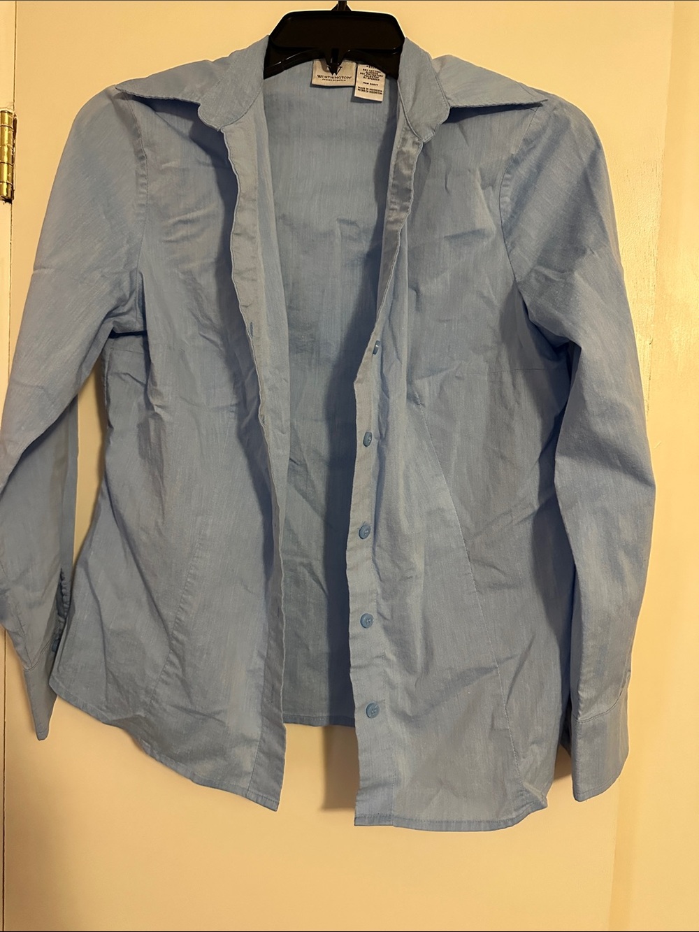 Worthington Light Blue Women's Button-Down Shirt